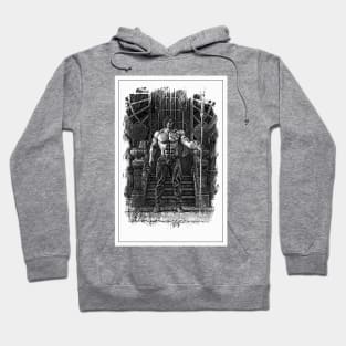 Hunky watchman - bw Hoodie